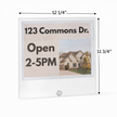 Sign Rider-Single Magnet Double-Sided 8.5” x 11” Inserts for A-Frame Metal Frame Sign with clamp