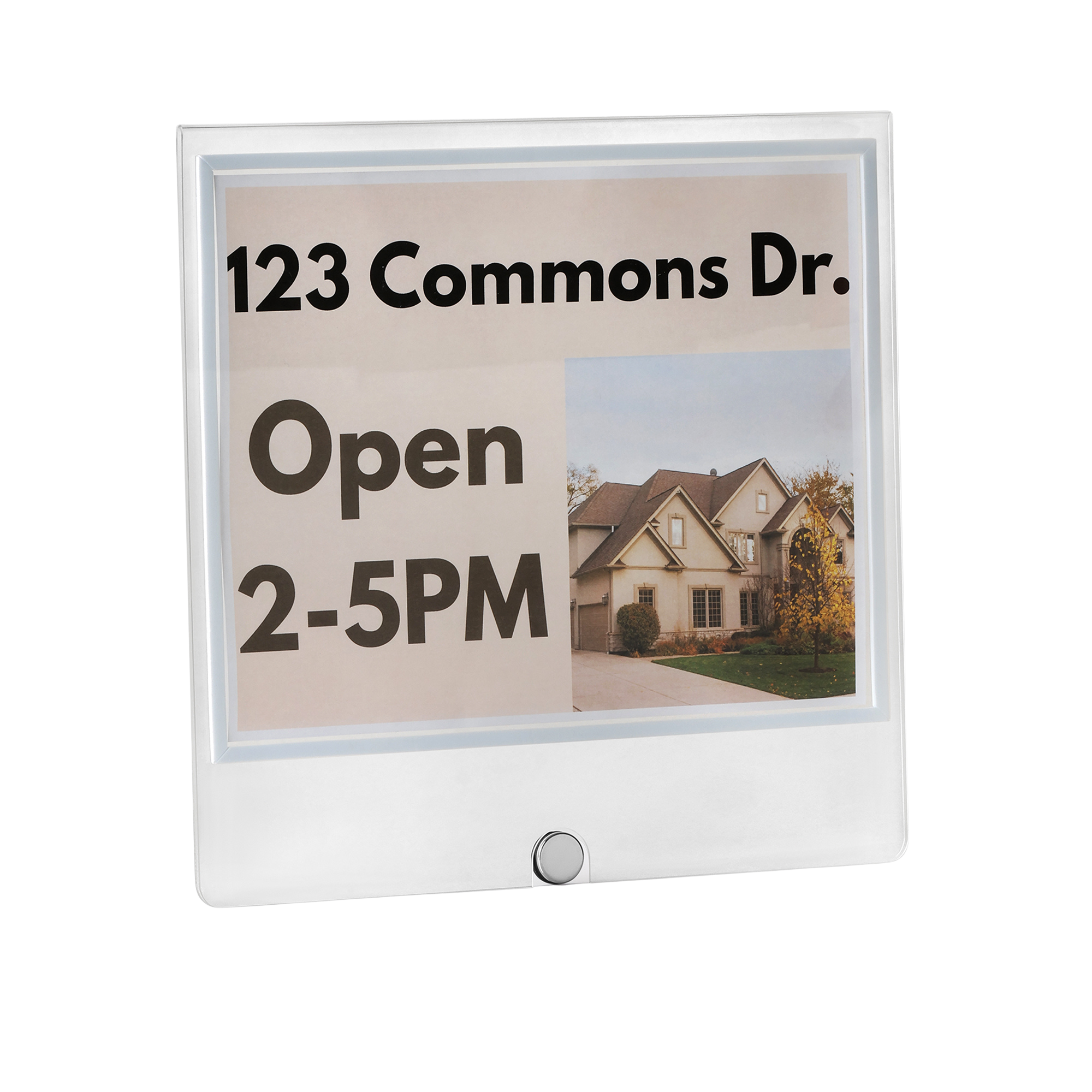 Sign Rider-Single Magnet Double-Sided 8.5” x 11” Inserts for A-Frame Metal Frame Sign with clamp