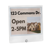 Sign Rider-Single Magnet Double-Sided 8.5” x 11” Inserts for A-Frame Metal Frame Sign with clamp
