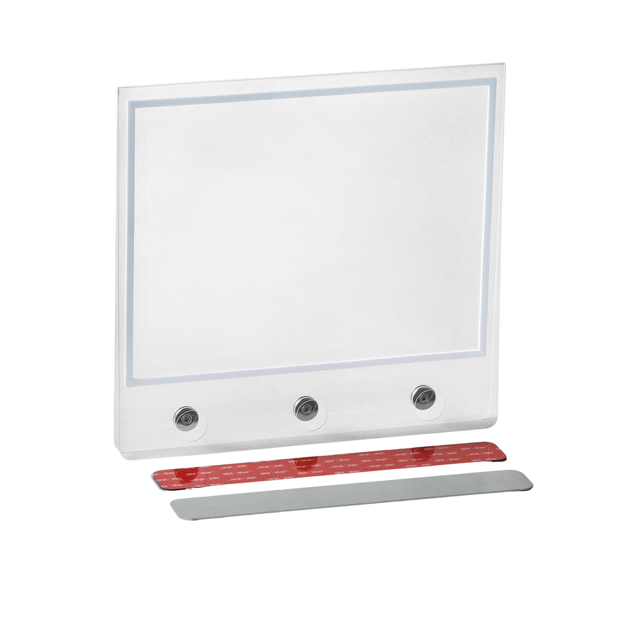 Real Estate Acrylic Sign Rider- for Sign Post Triple Magnet with Self-Adhesive Metal Flat Plate