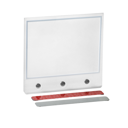 Real Estate Acrylic Sign Rider- for Sign Post Triple Magnet with Self-Adhesive Metal Flat Plate