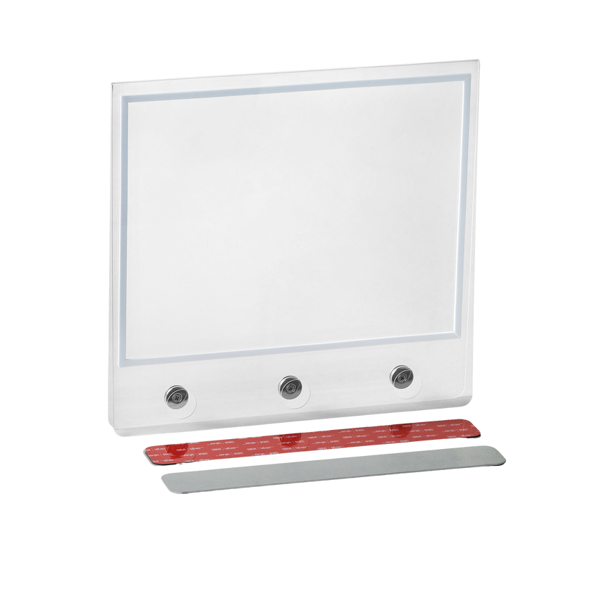 Real Estate Acrylic Sign Rider- for Sign Post Triple Magnet with Self-Adhesive Metal Flat Plate