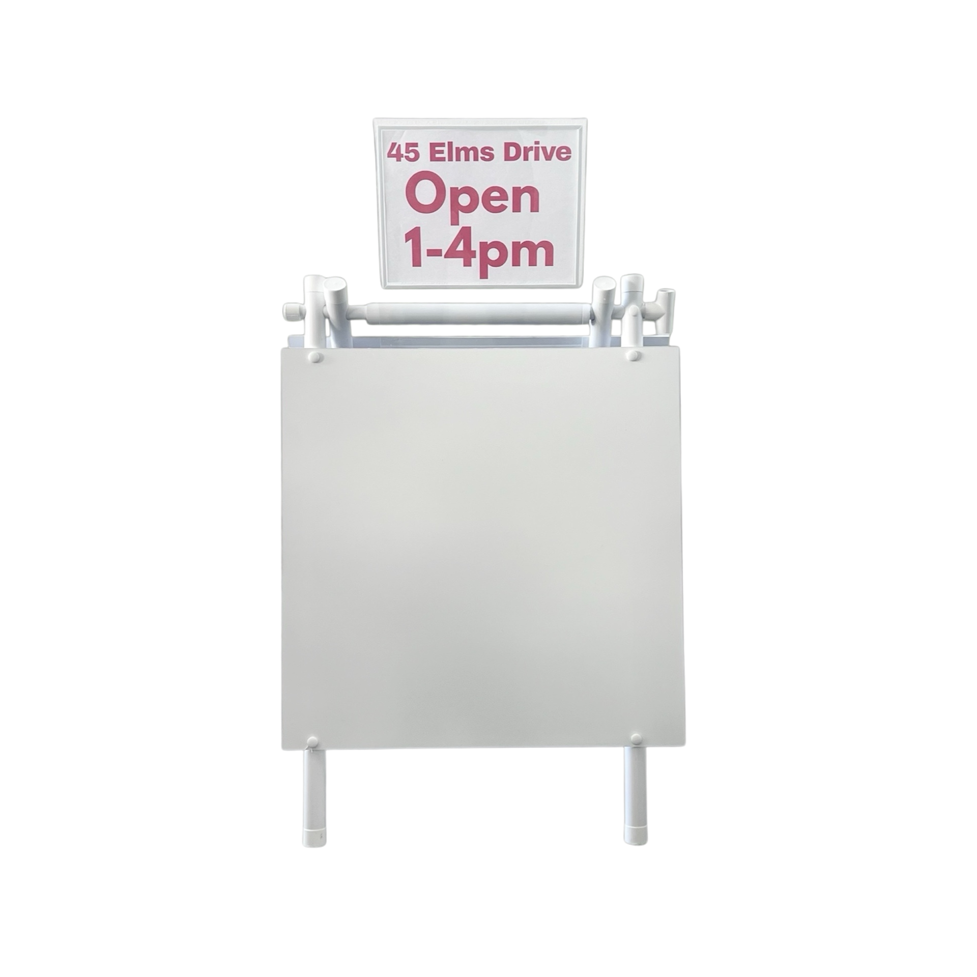 Sign Rider Holds 8.5” x 11” Inserts Double-Sided for A-Frame PVC 24x24 and 18x24