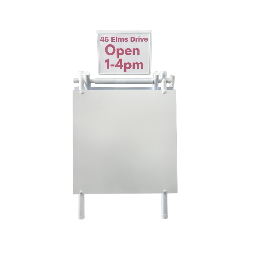 Sign Riders Connector Sign Rider Holds 8.5” x 11” Inserts Double-Sided for A-Frame PVC 24x24 ...