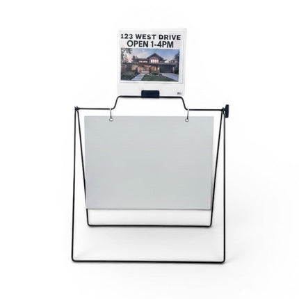 Sign Rider-Single Magnet Double-Sided 8.5” x 11” Inserts for A-Frame Metal Frame Sign with clamp
