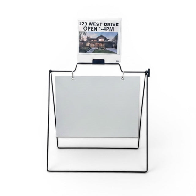 Sign Rider-Single Magnet Double-Sided 8.5” x 11” Inserts for A-Frame Metal Frame Sign with clamp