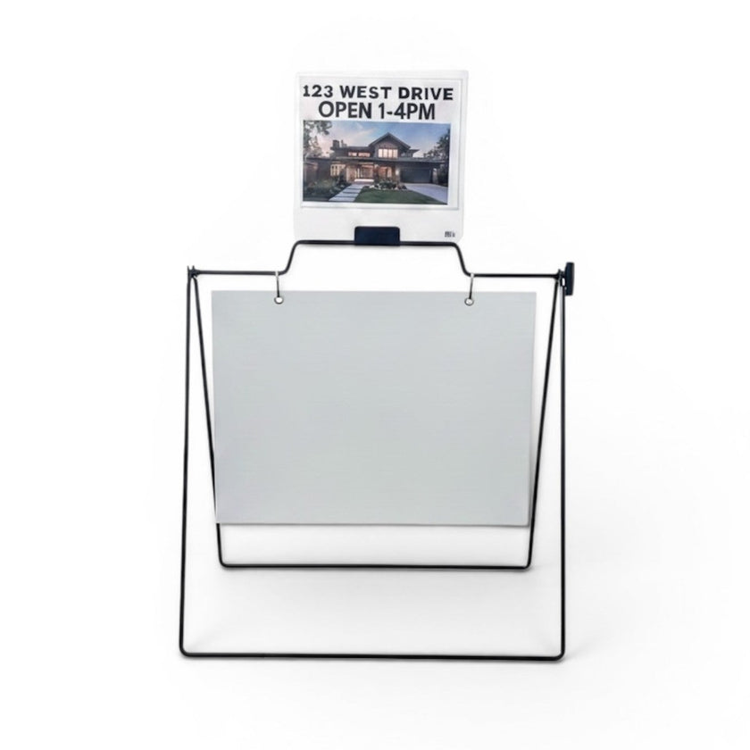 Sign Rider-Single Magnet Double-Sided 8.5” x 11” Inserts for A-Frame Metal Frame Sign with clamp