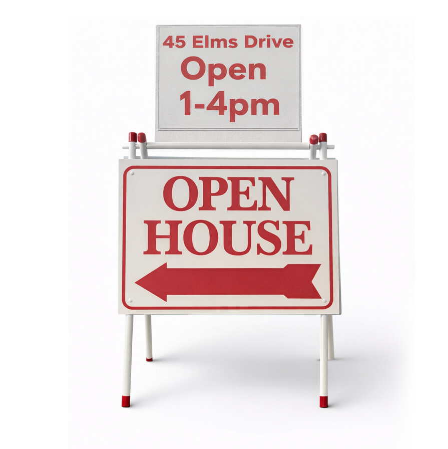 Sign Rider Magnets Real Estate Acrylic Sign Rider- Triple Magnet with Self-Adhesive Metal ...