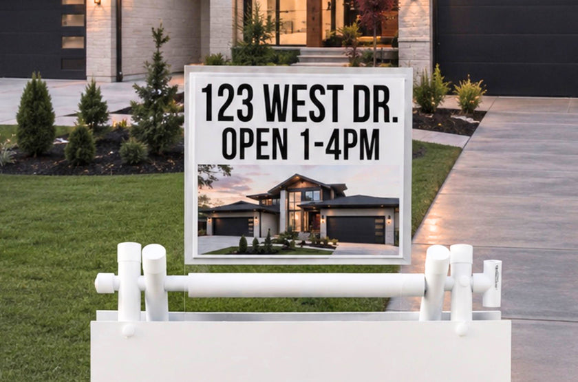 Sign Rider Holds 8.5” x 11” Inserts Double-Sided for A-Frame PVC 24x24 and 18x24