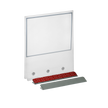 Real Estate Acrylic Sign Rider- Triple Magnet with Self-Adhesive Metal Angle Plate for Generic Open House Signs