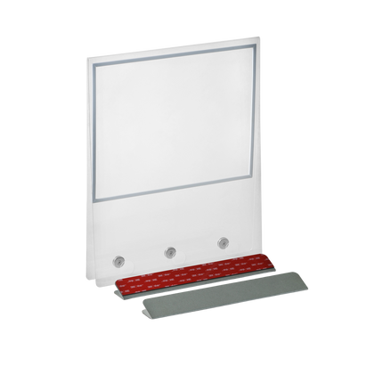 Real Estate Acrylic Sign Rider- Triple Magnet with Self-Adhesive Metal Angle Plate for Generic Open House Signs